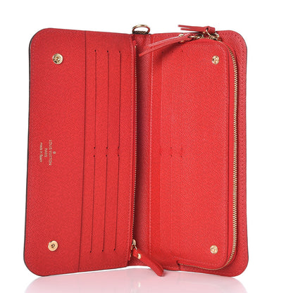 Louis Vuitton Damier Ebene Insolite Wallet Red 5 of 6