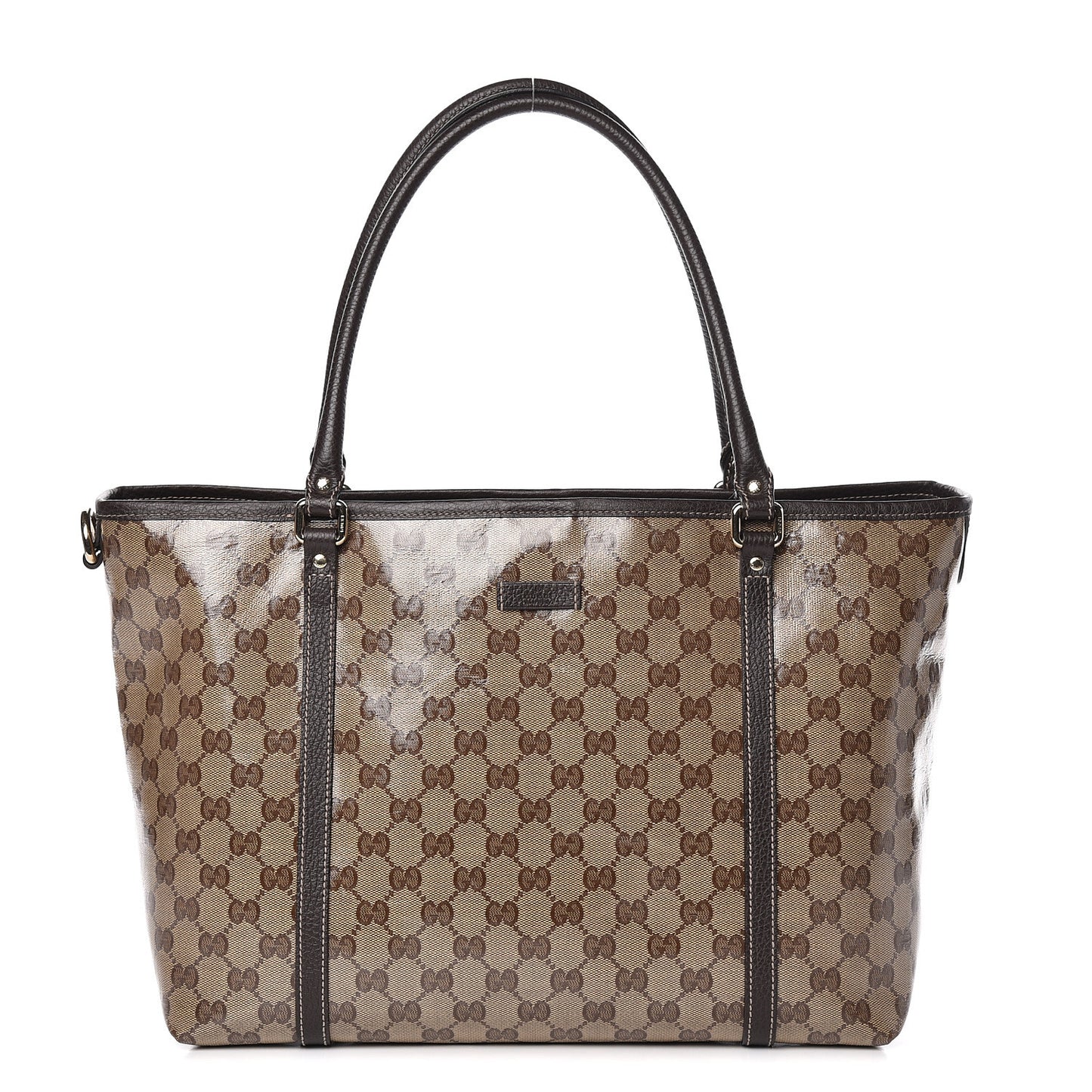 Crystal Monogram Medium Joy Tote Beige Ebony Testa di Moro