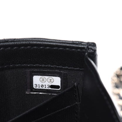 Chanel Lambskin Quilted Mini Trendy CC Chain Wallet Black 7 of 12