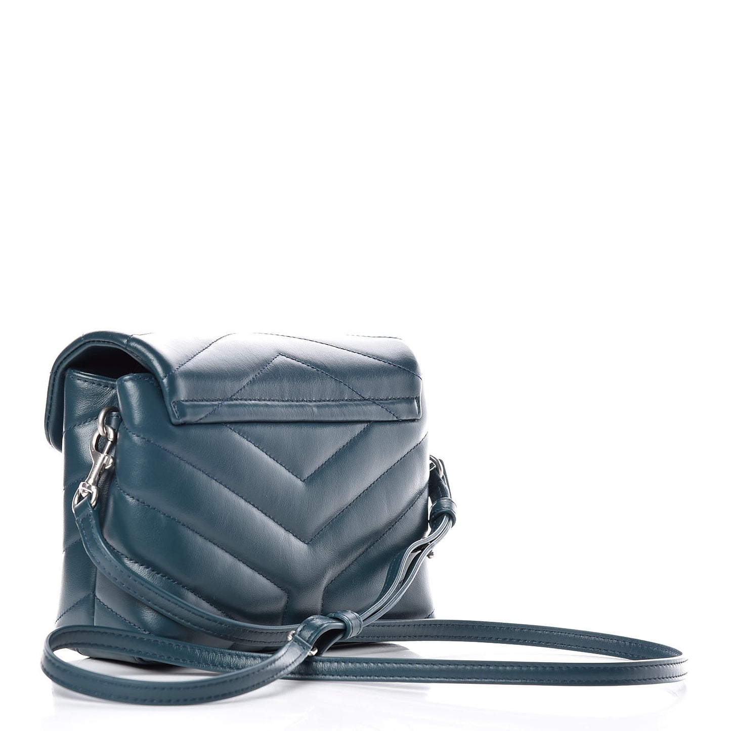 Calfskin Y Quilted Monogram Toy Loulou Satchel Dark Turquoise
