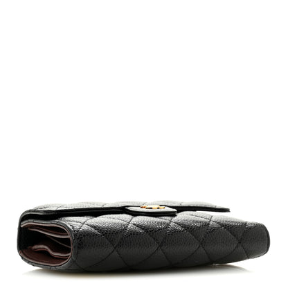 Chanel Caviar Quilted Medium Flap Wallet Black 4 of 10