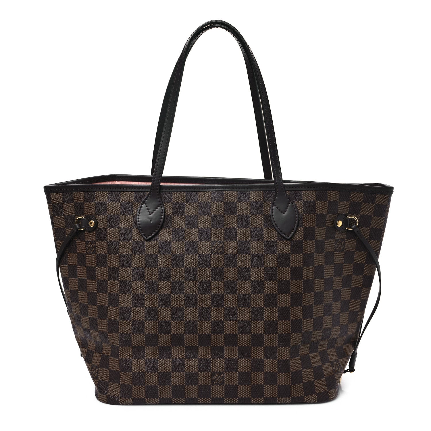 Louis Vuitton Damier Ebene Neo Neverfull MM Rose Ballerine 1 of 12