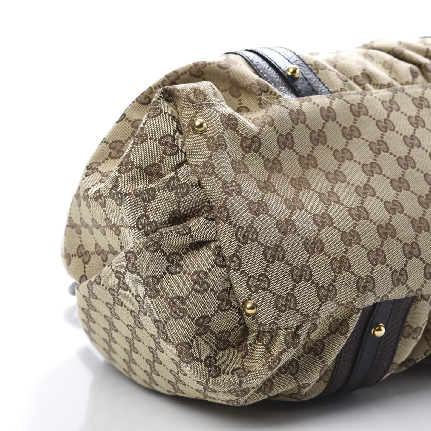 Monogram Medium Interlocking Icon Tote Dark Brown