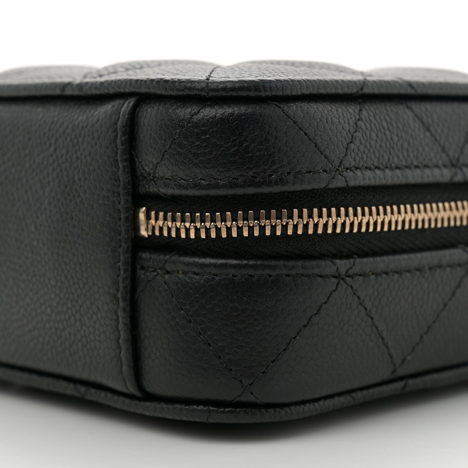 Chanel Caviar Quilted CC North South Vanity Case Black 11 of 12