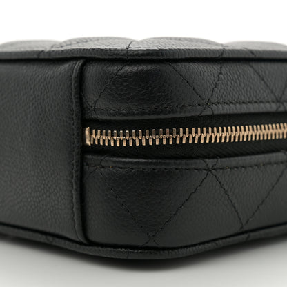 Chanel Caviar Quilted CC North South Vanity Case Black 11 of 12