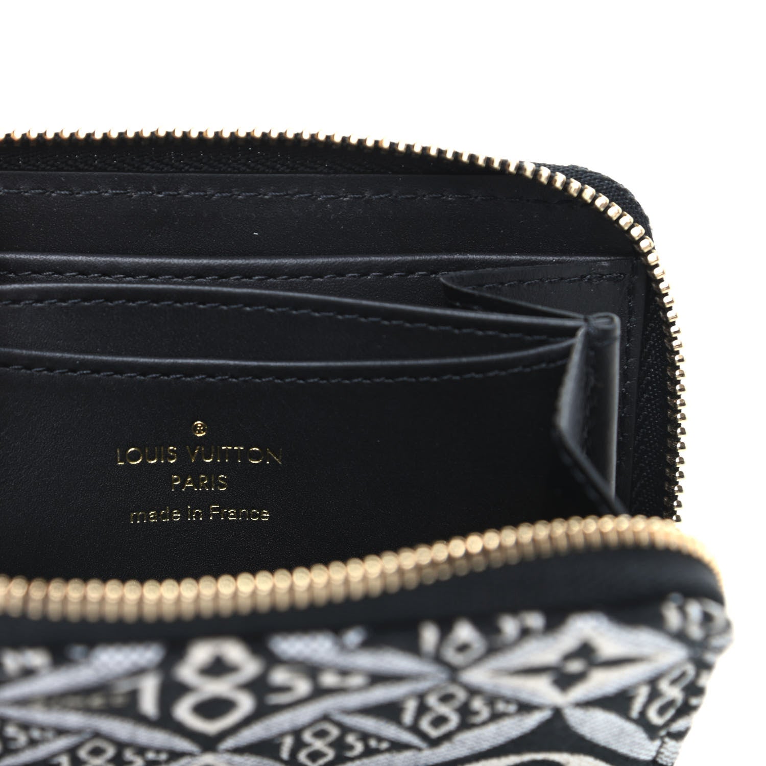 Louis Vuitton Jacquard Since 1854 Zippy Coin Purse Grey 6 of 6