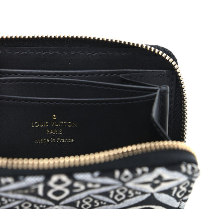 Louis Vuitton Jacquard Since 1854 Zippy Coin Purse Grey 6 of 6