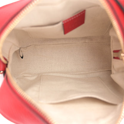 Gucci Pebbled Calfskin Small Soho Disco Bag Vibrant Red 5 of 10