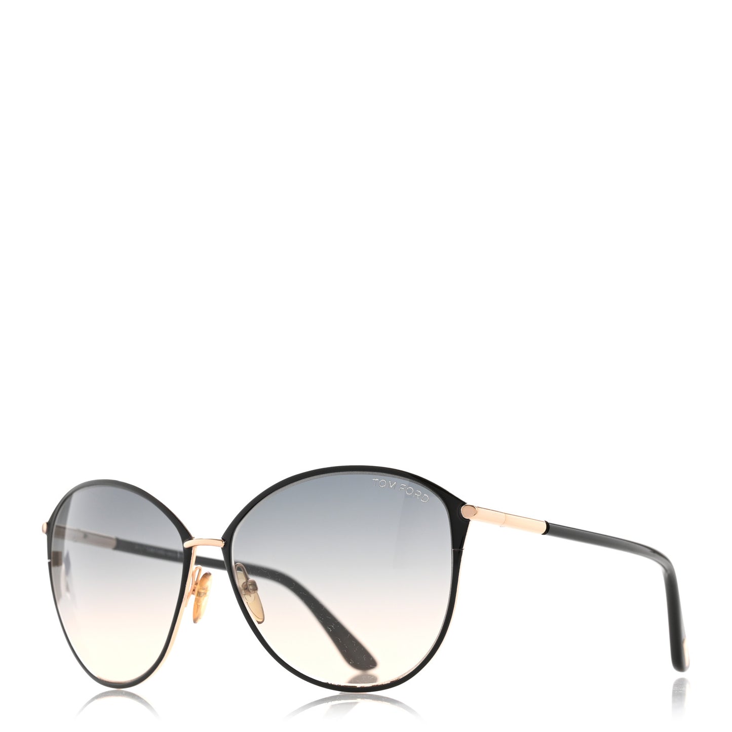 Metal Penelope Vintage Round Sunglasses TF320 Brown