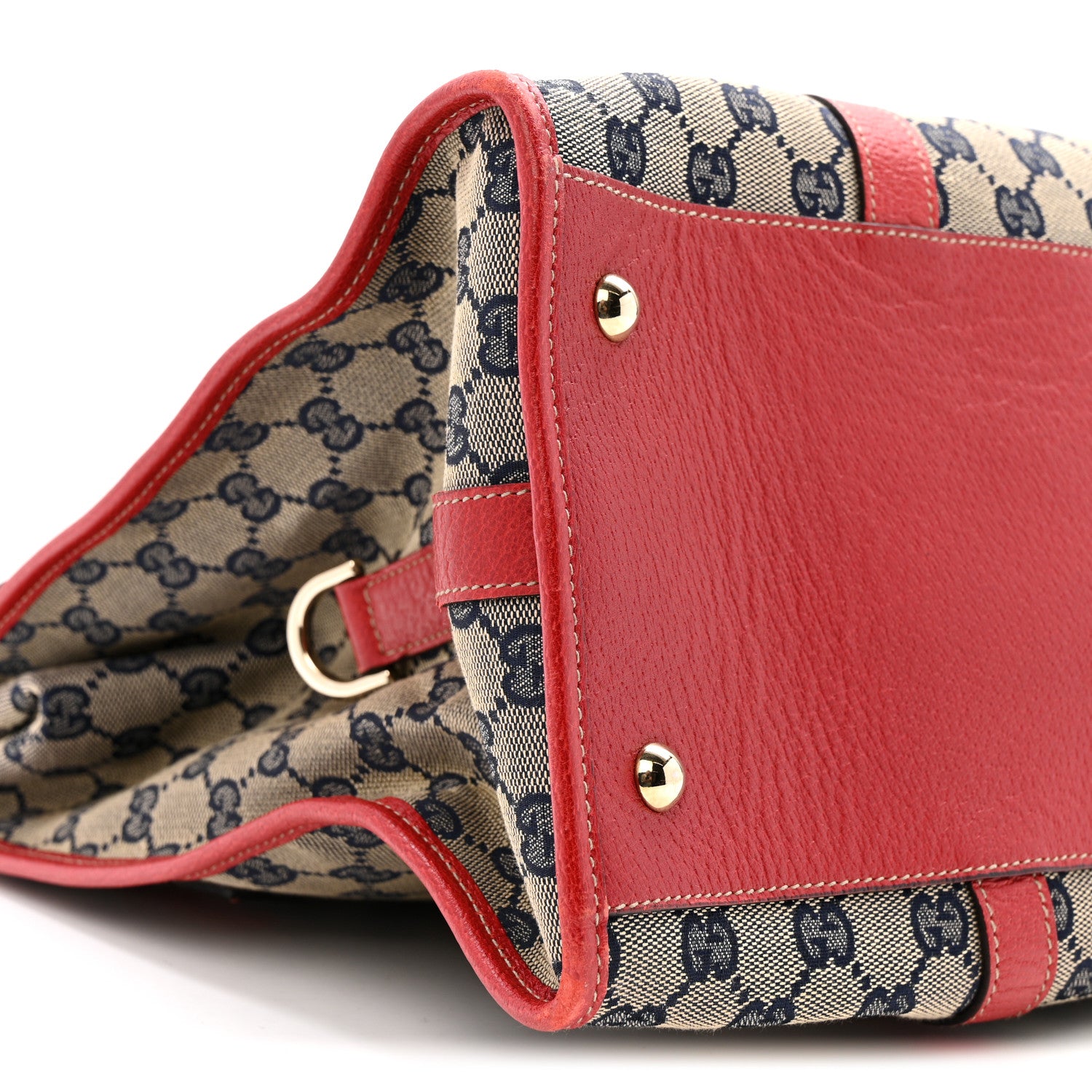 Gucci Monogram Work Tote Navy Red 9 of 14