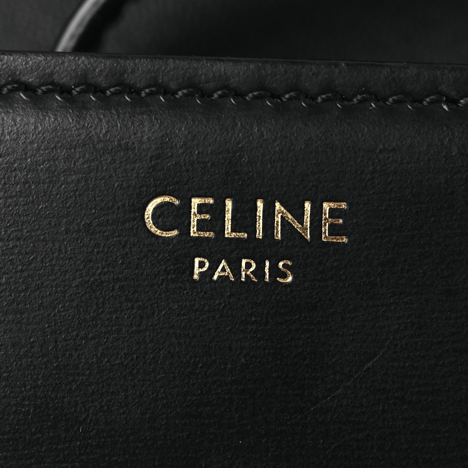 Celine Shiny Calfskin Triomphe Shoulder Bag Black 6 of 13