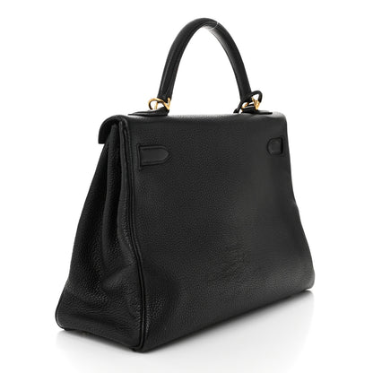Hermes Togo Kelly Retourne 32 Black 3 of 9