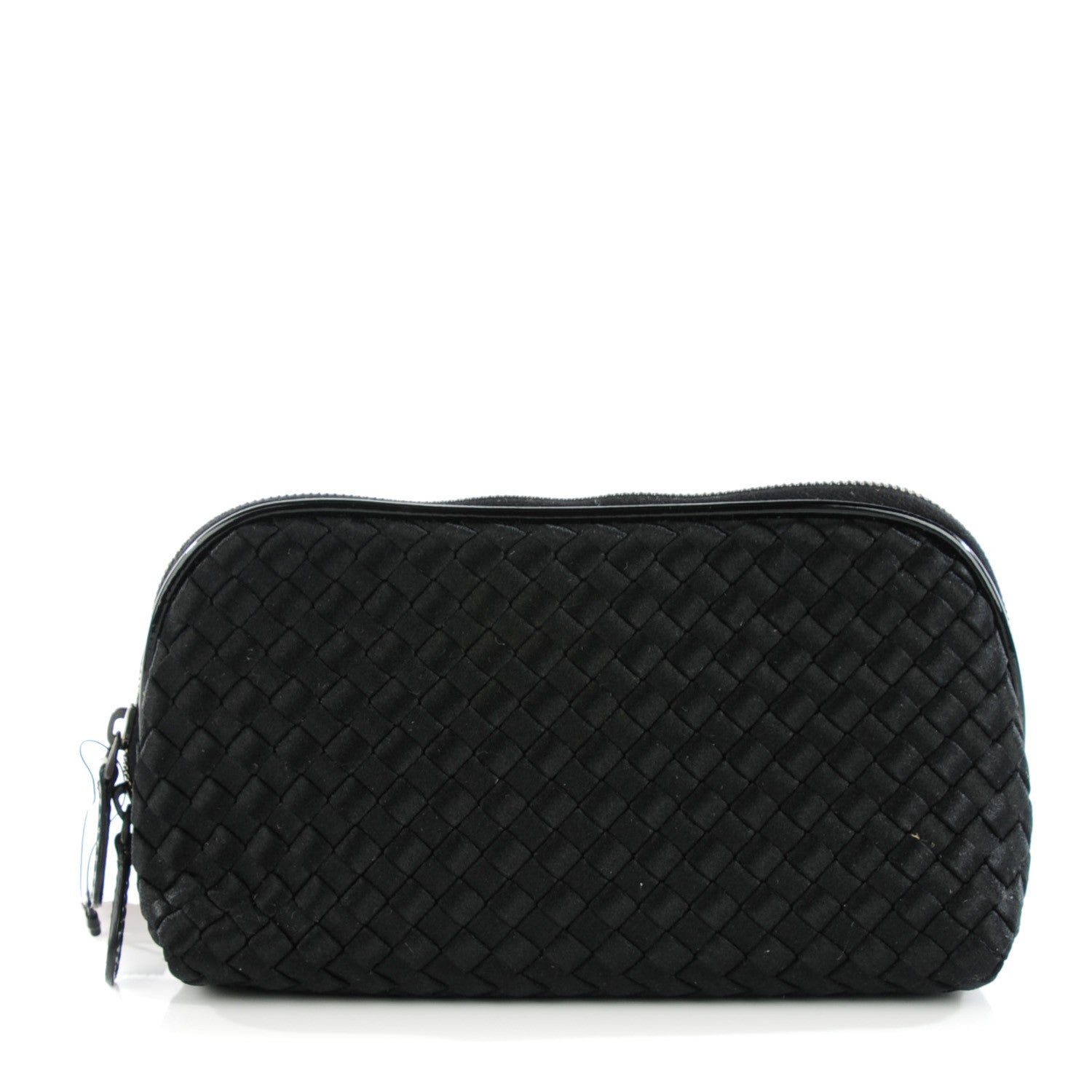Bottega Veneta Silk Intrecciato Cosmetic Case Nero Black 1 of 8
