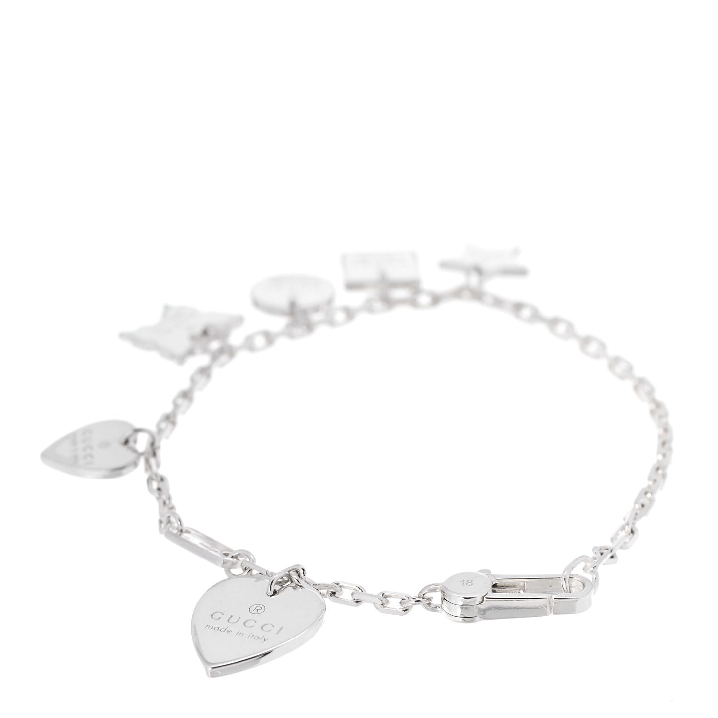 Sterling Silver Trademark Charm Bracelet
