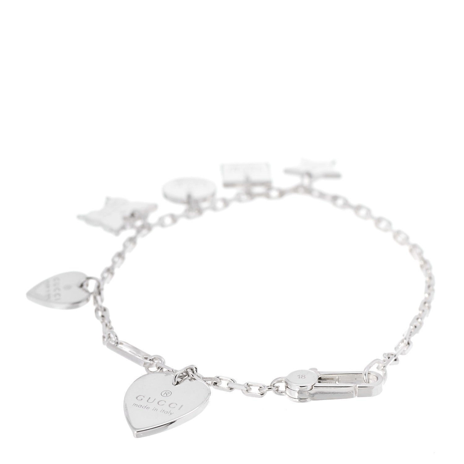 Gucci Sterling Silver Trademark Charm Bracelet 3 of 5
