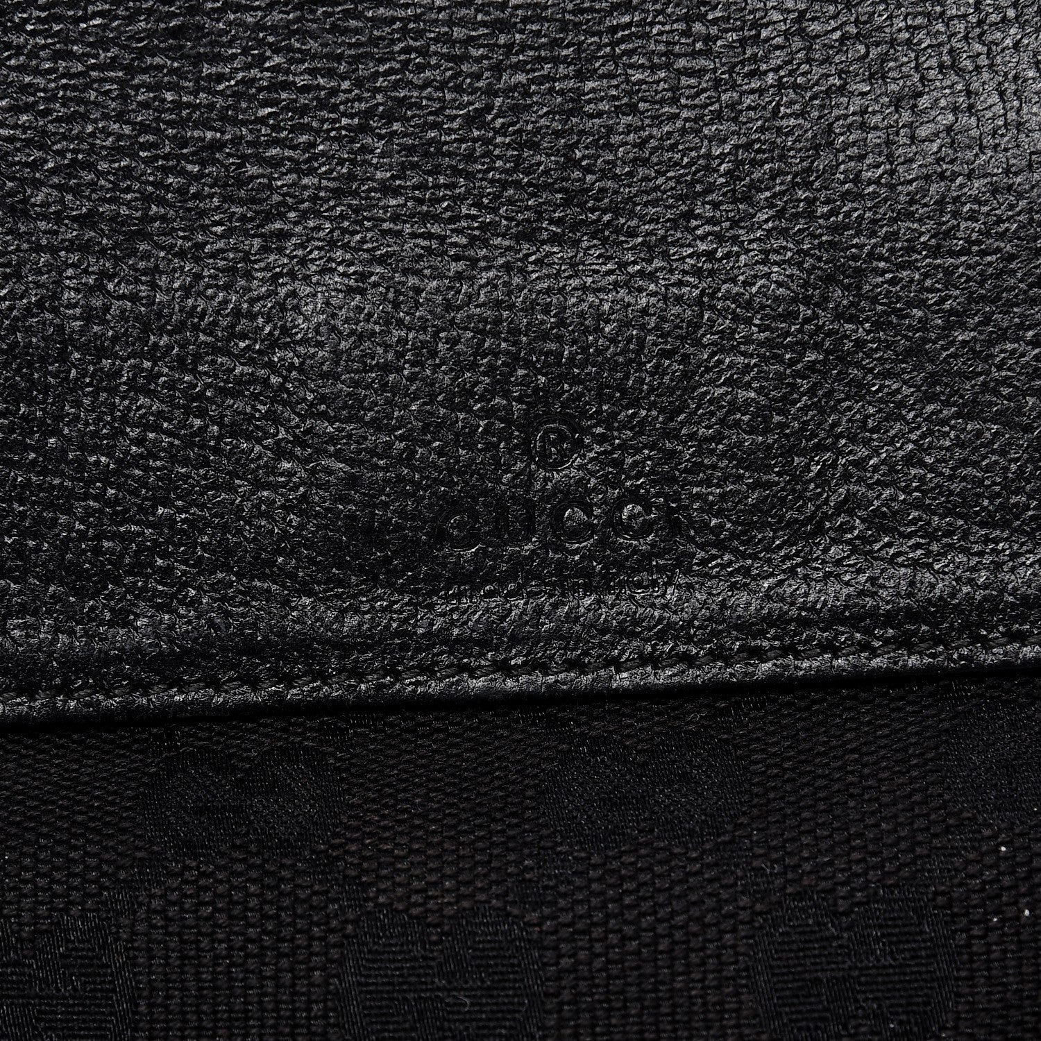 Gucci Monogram Belt Bag Black 6 of 8
