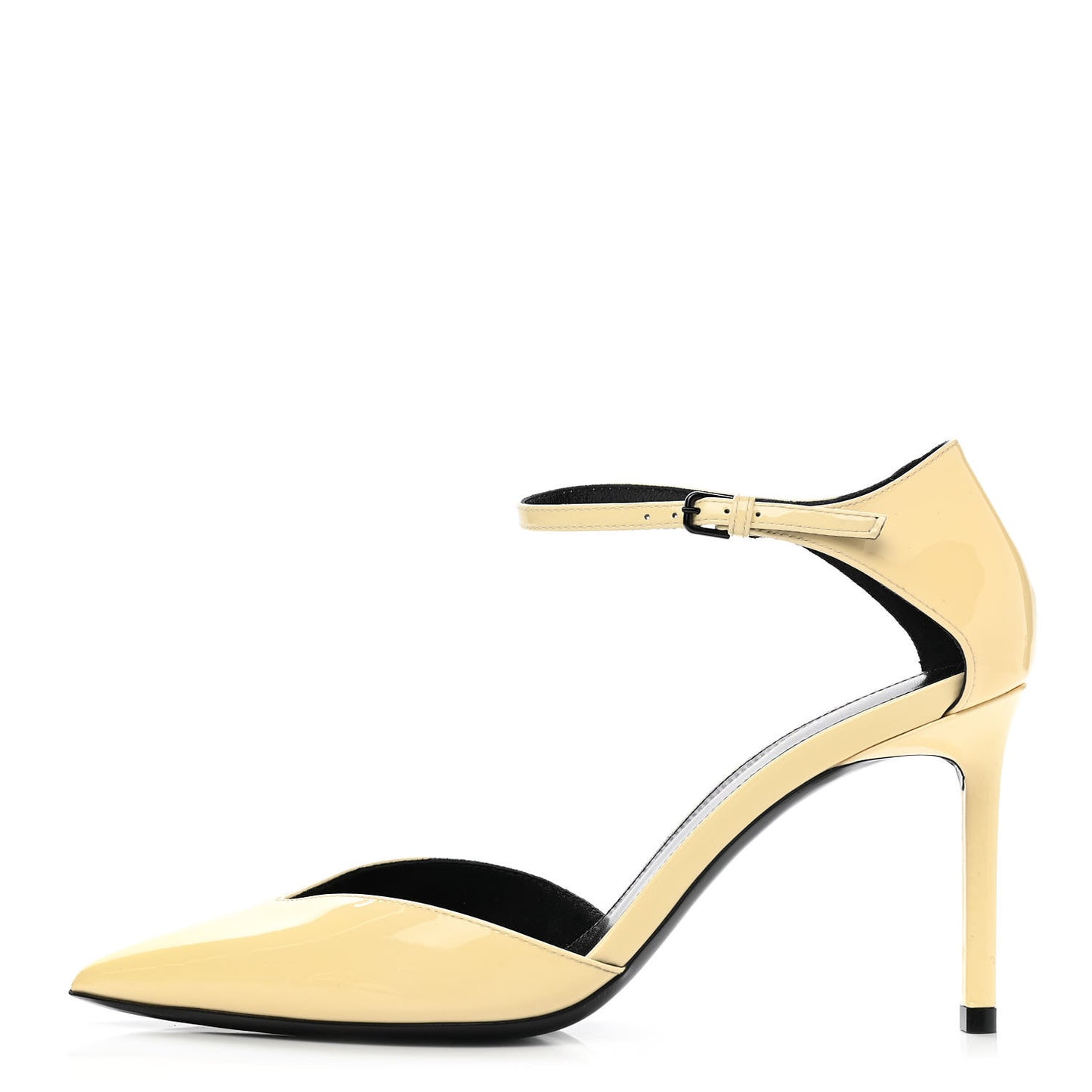Patent Anja 85 Ankle Strap Pointed Pumps 36 Coquille