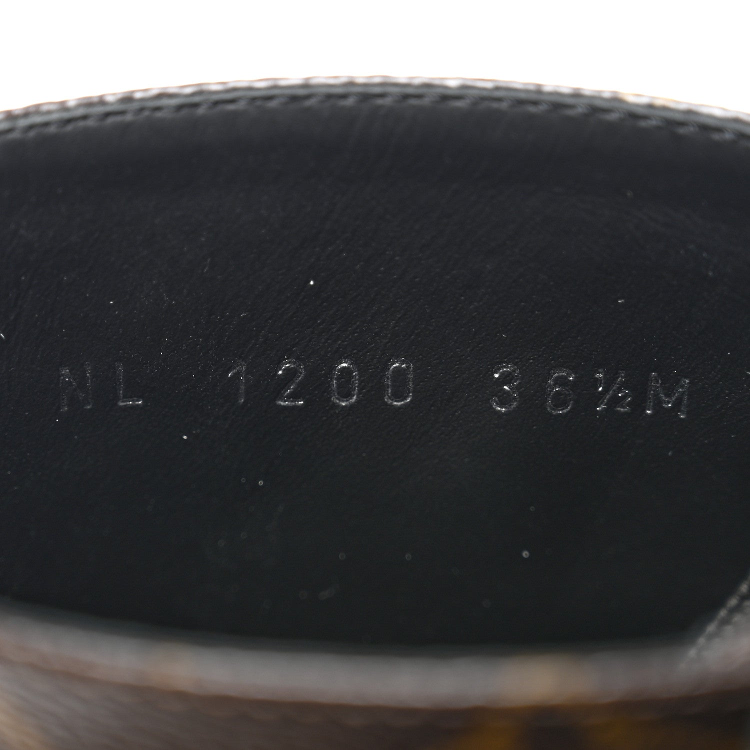 Louis Vuitton Calfskin Monogram Wonderland Flat Ranger Boots 36.5 Black 6 of 9