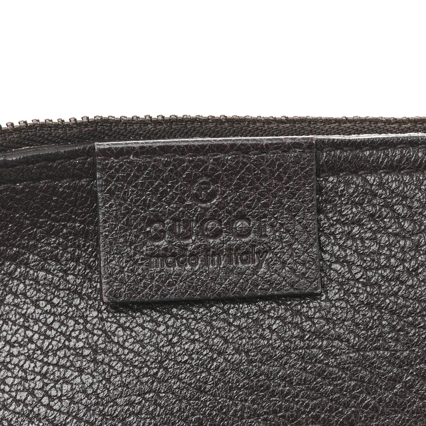 Soft Grained Calfskin Web Large Jackie Hobo Dark Brown