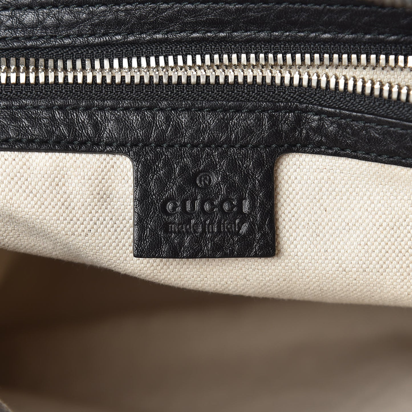 Pebbled Calfskin Medium Soho Messenger Bag Black