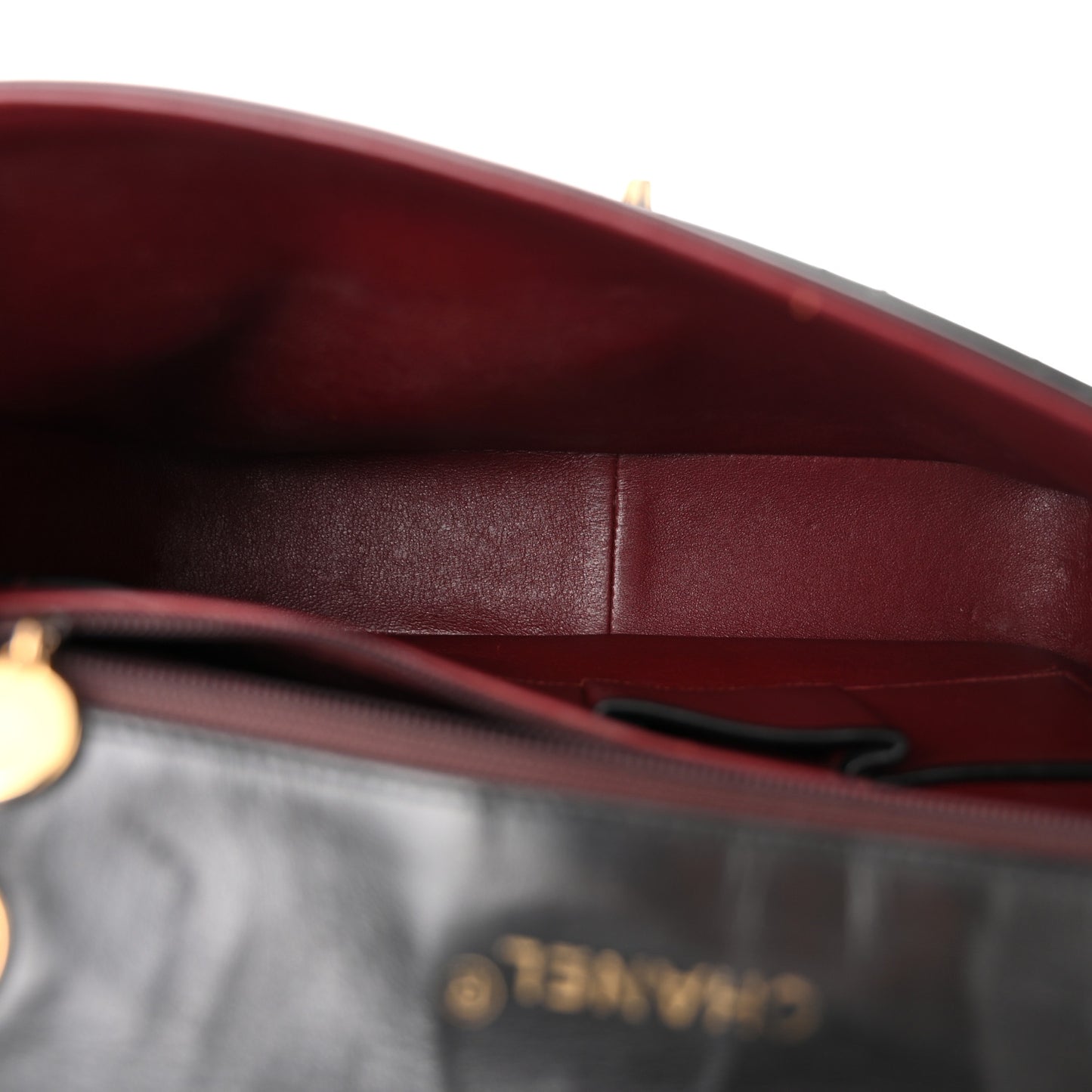 Lambskin Quilted Bi-Color Small Single Flap Black