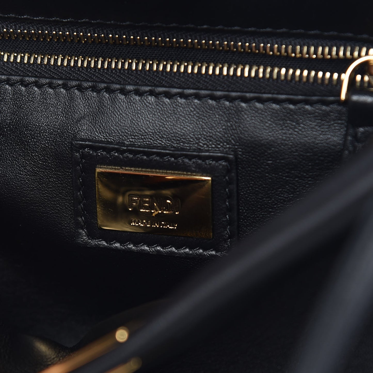 Nappa Mini Peekaboo Iconic Satchel Black