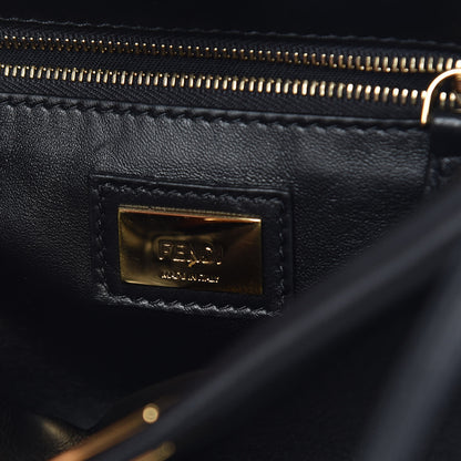 Fendi Nappa Mini Peekaboo Iconic Satchel Black 8 of 9