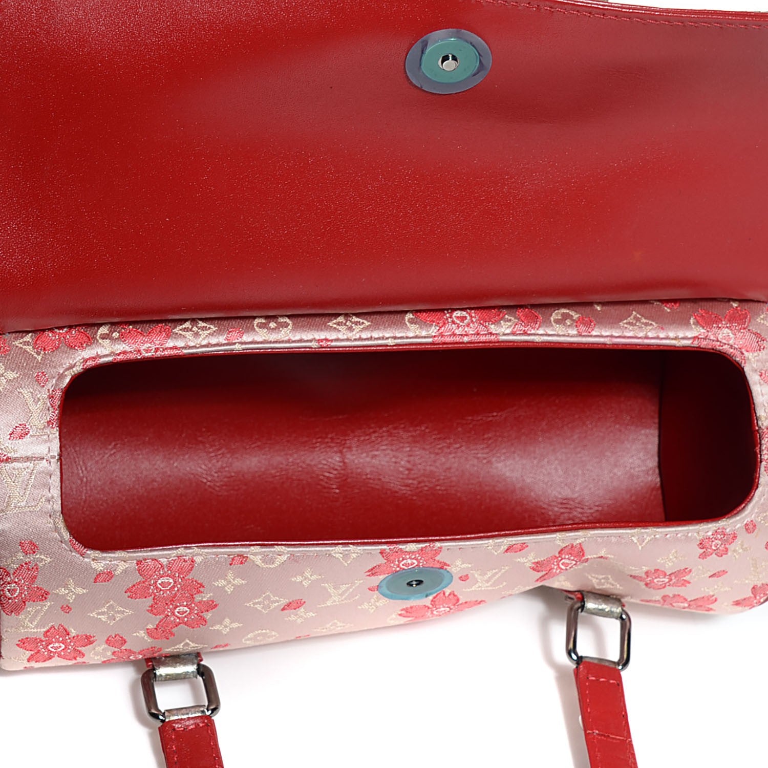 Louis Vuitton Satin Python Cherry Blossom Monogram Peloa Pink 5 of 7