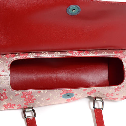Louis Vuitton Satin Python Cherry Blossom Monogram Peloa Pink 5 of 7