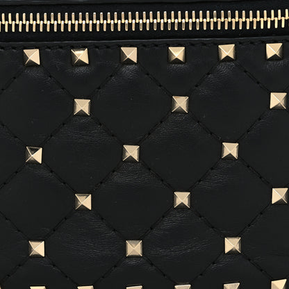 Valentino Garavani Lambskin Rockstud Spike Belt Bag 85 Black 7 of 9