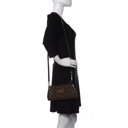 Louis Vuitton Damier Ebene Eva Clutch 2 of 8
