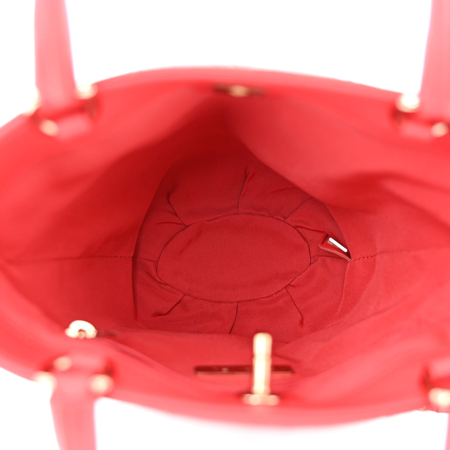 Chanel Calfskin Stitched Chain Bucket Bag Coral 5 of 11