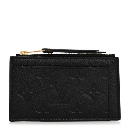 Louis Vuitton Empreinte Zipper Card Holder Black 1 of 7