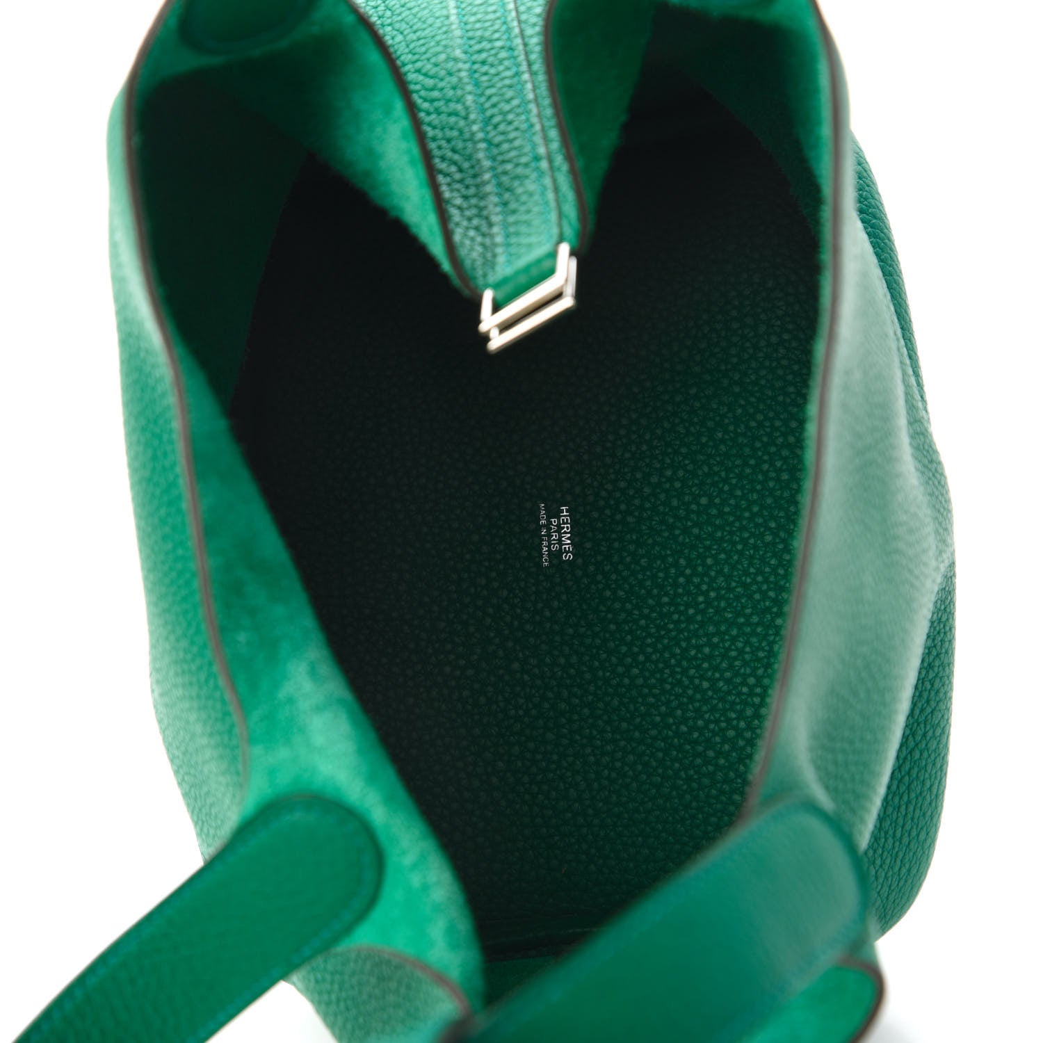 Hermes Taurillon Clemence Picotin Lock 22 MM Vert Vertigo 4 of 7