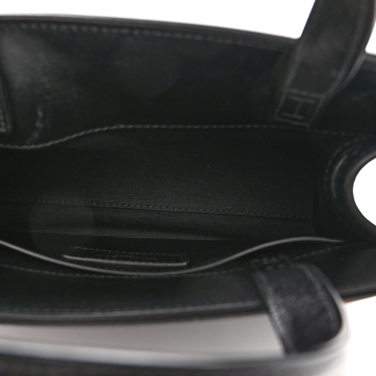 Smooth Calfskin Manhattan Nano Shopper Tote Black