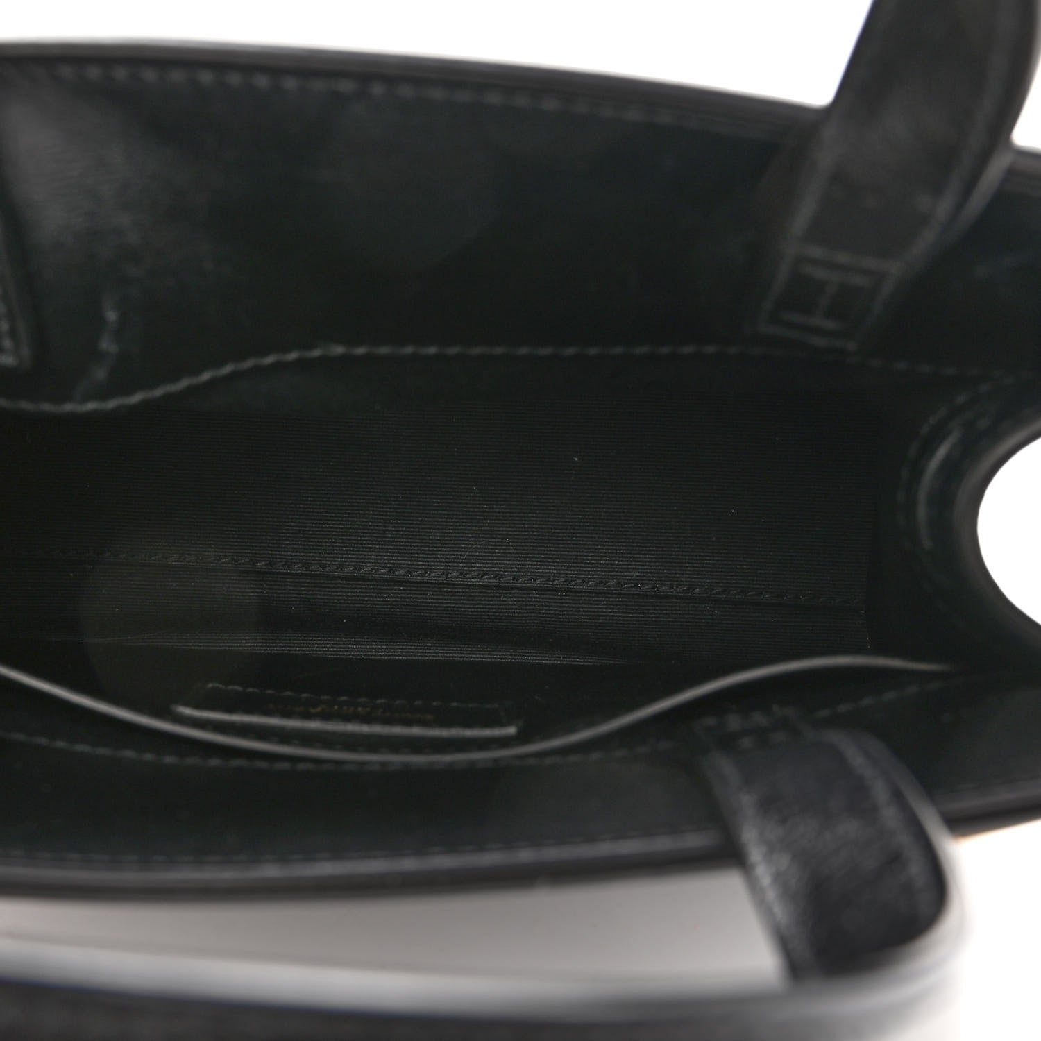 Saint Laurent Smooth Calfskin Manhattan Nano Shopper Tote Black 5 of 9