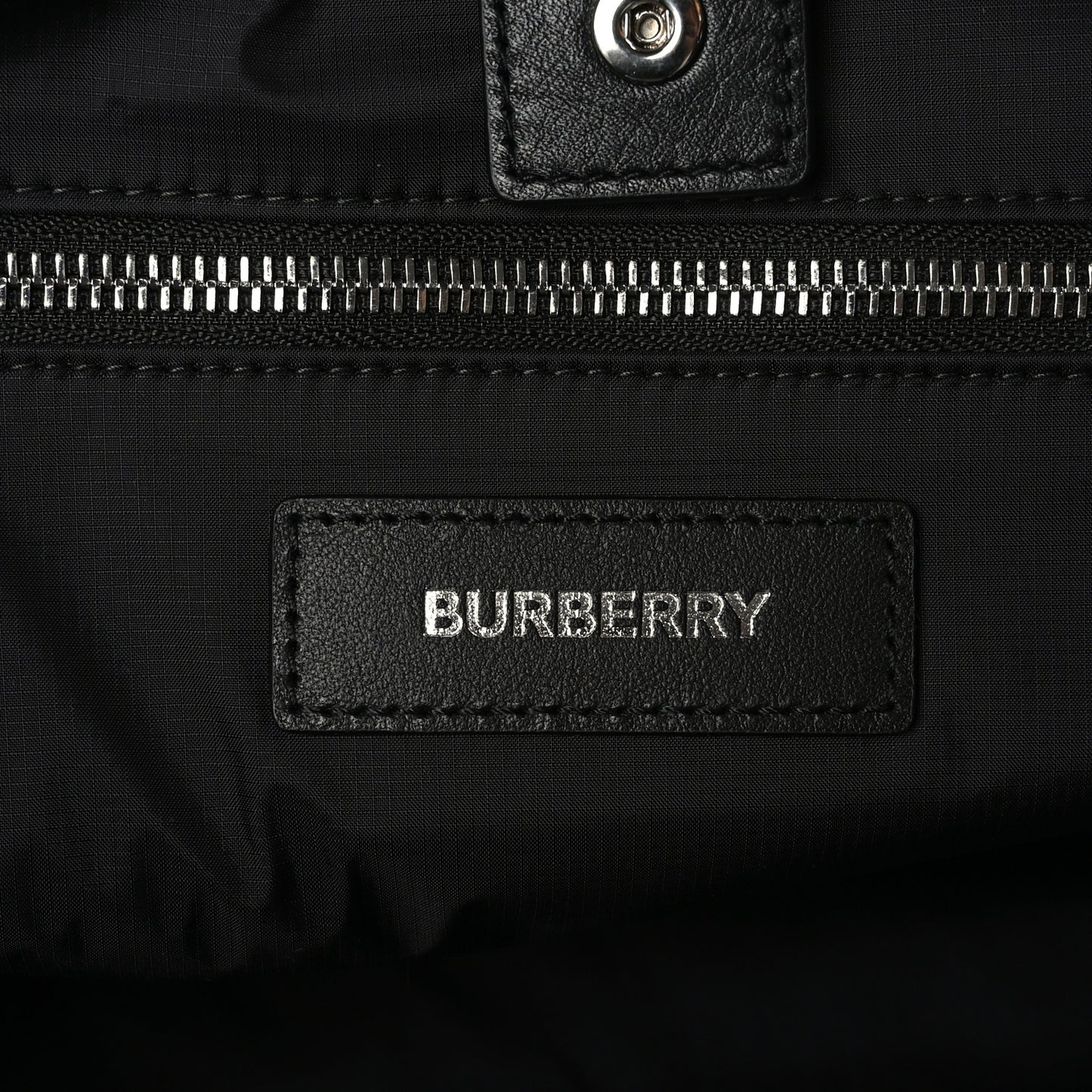 Nylon Logo Tote Black