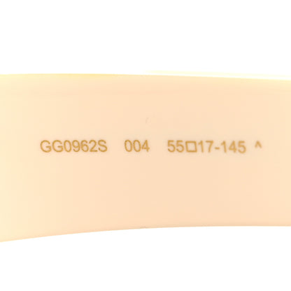 Gucci Acetate Rectangle Sunglasses GG0962S Black Ivory 6 of 7