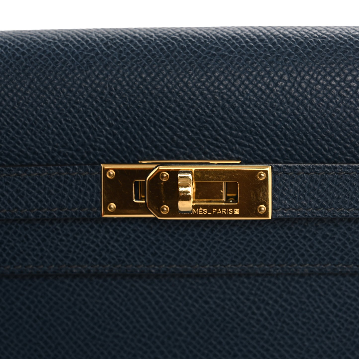 Epsom Kelly Longue Wallet Bleu de Prusse
