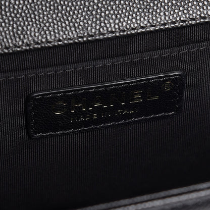 Chanel Caviar Quilted Medium Boy Flap Black 6 of 10