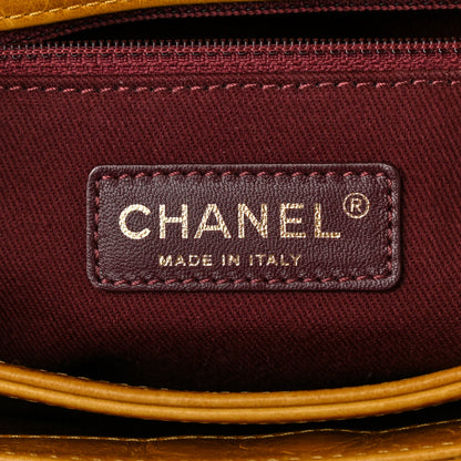Chanel Glazed Calfskin Quilted Medium Perfect Edge Flap Yellow 6 of 11