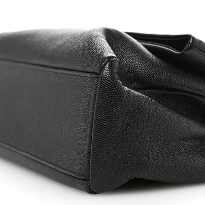 Saint Laurent Grain De Poudre Medium West Hollywood Monogram Fold-Over Black 10 of 11