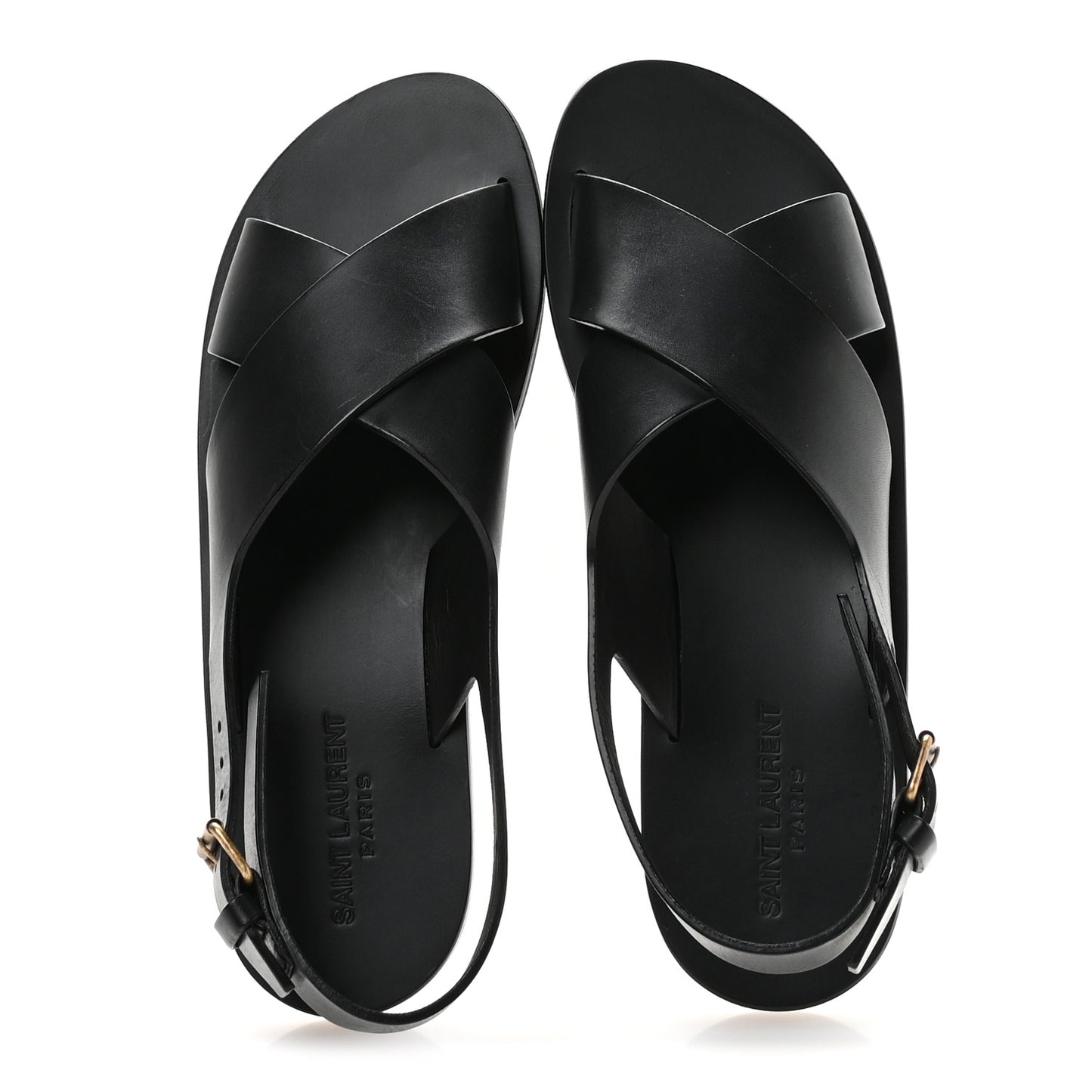 Calfskin Mens Mojave Sandals 43 Black