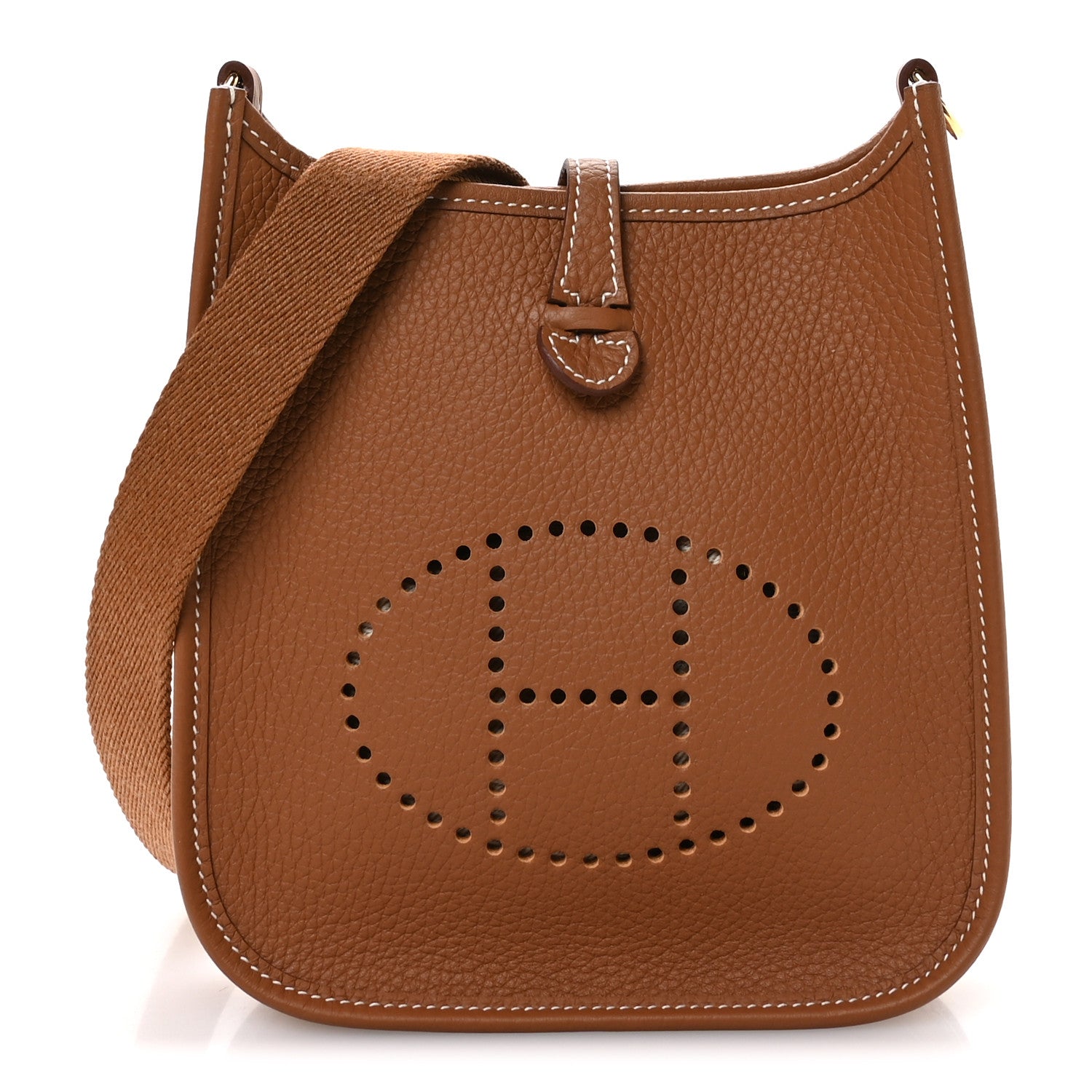 Hermes Taurillon Clemence Evelyne TPM Gold 1 of 11