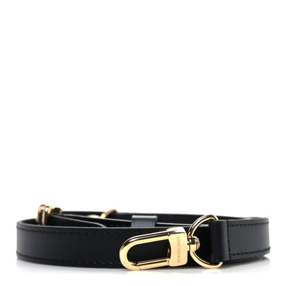 Louis Vuitton Calfskin 18mm Adjustable Shoulder Strap Black 1 of 3