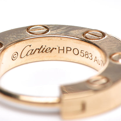 Cartier 18K Yellow Gold Single LOVE Hoop Earring 3 of 5
