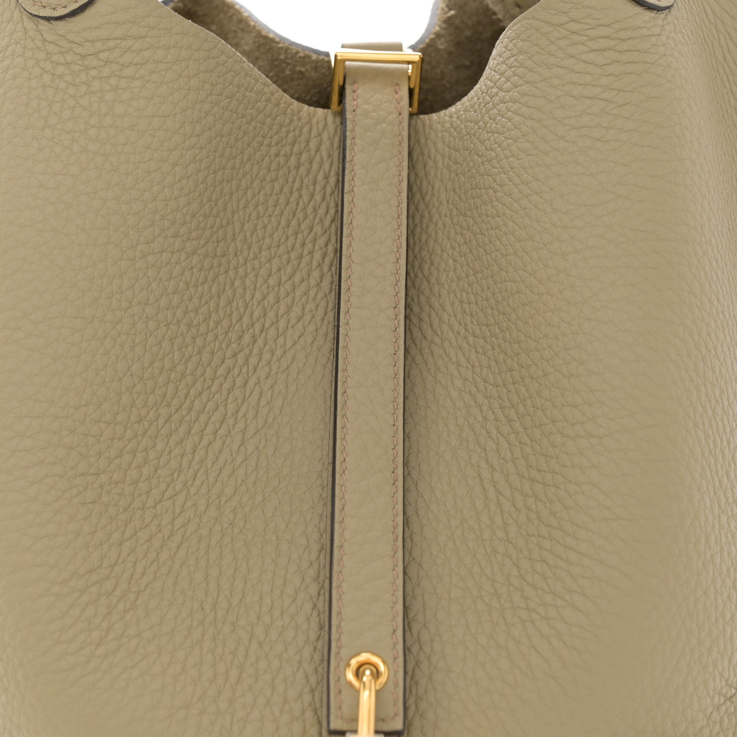 Hermes Taurillon Clemence Picotin Lock 22 MM Beige Marfa 8 of 12