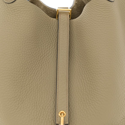 Hermes Taurillon Clemence Picotin Lock 22 MM Beige Marfa 8 of 12