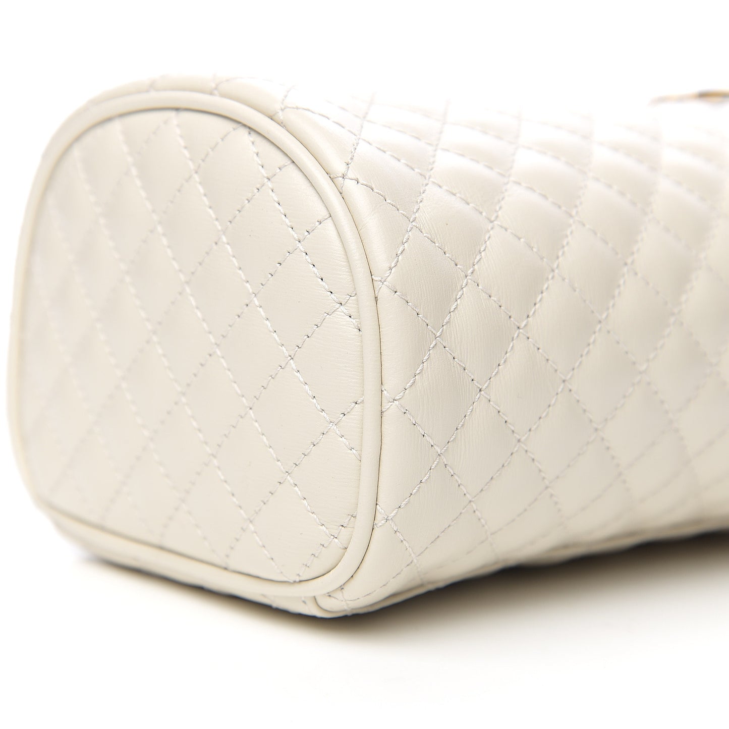 Calfskin Trapuntata Zumi Belt Bag Off White