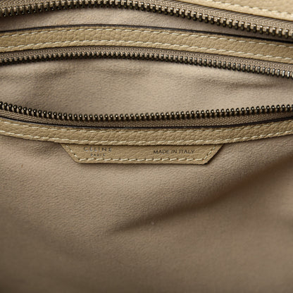 Celine Drummed Calfskin Shoulder Luggage Dune 8 of 9